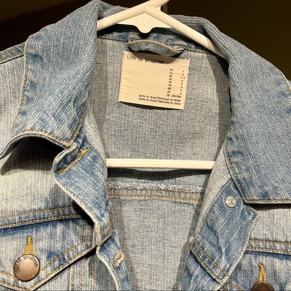Cropped denim jacket - Picture 2 of 3